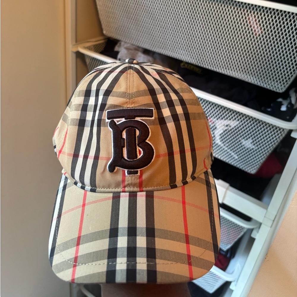 Burberry Beige and Black Plaid Cap